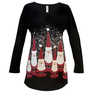 Bowling Pin Santa Swing Top